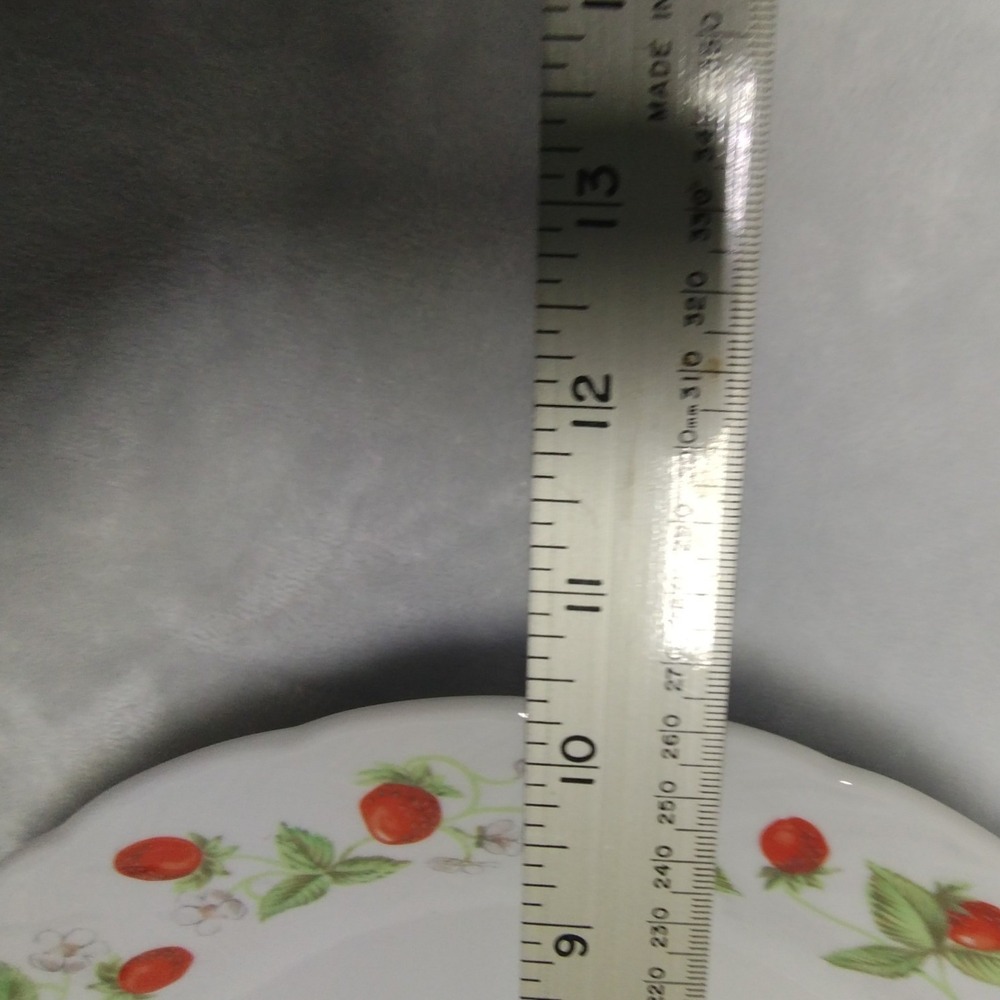 Bernardaud Limoges Fraises Strawberry Handled Cake Plate French Porcelain - Picture 13 of 13